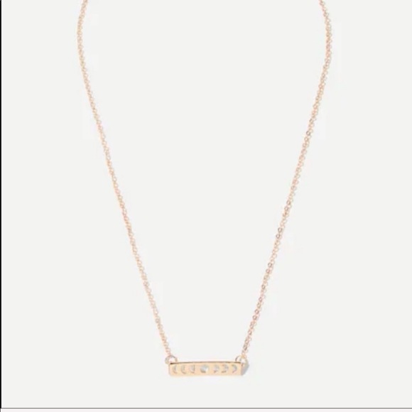 LAST ONE Rose Gold Phases of Moon Necklace - Picture 6 of 8